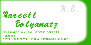 marcell bolyanatz business card